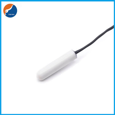 Silindir Kafası 10KΩ NTC Sıcaklık Sensörleri Beyaz Plastik Kapsül Tüp Probu